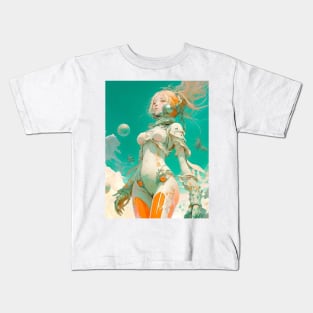 Astronaut anime girl Kids T-Shirt